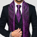 GentCrest Purple Paisley Men's Scarf - Image 1