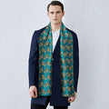 Green and Gold Paisley Silk Scarf - GentCrest