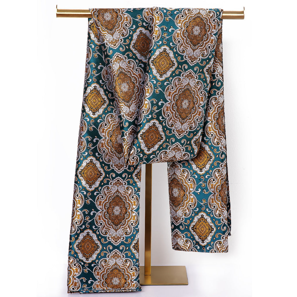 GentCrest Blue Floral Men's Scarf - Image 3