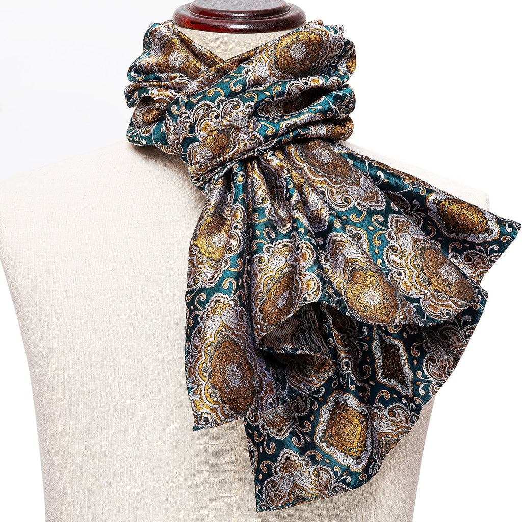 GentCrest Blue Floral Men's Scarf - Image 4