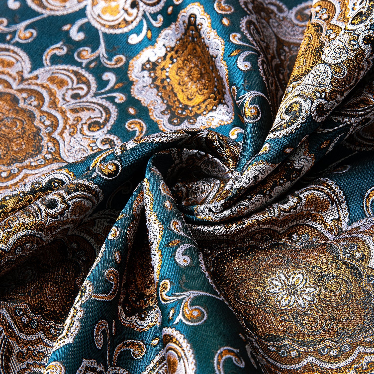 GentCrest Blue Floral Men's Scarf - Image 6