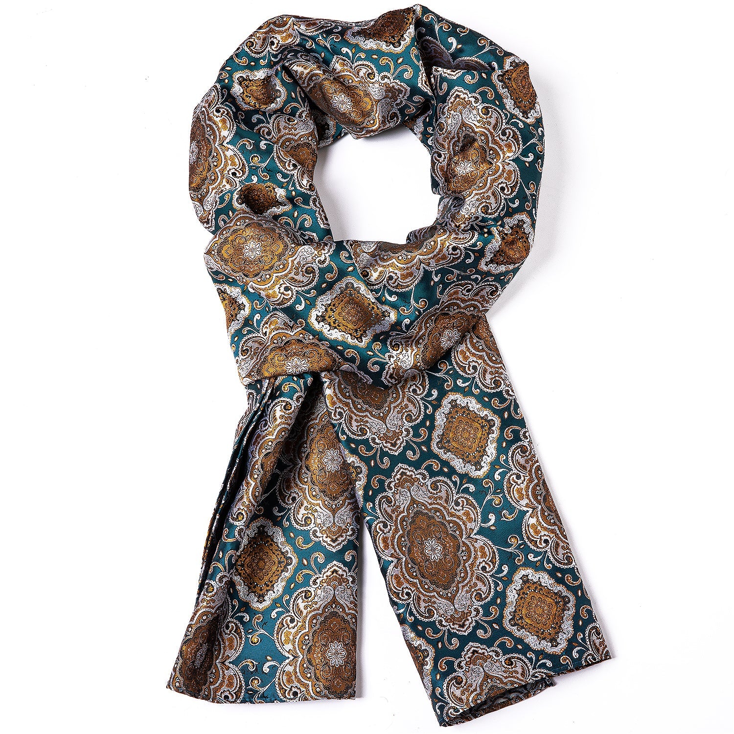 GentCrest Blue Floral Men's Scarf - Image 8