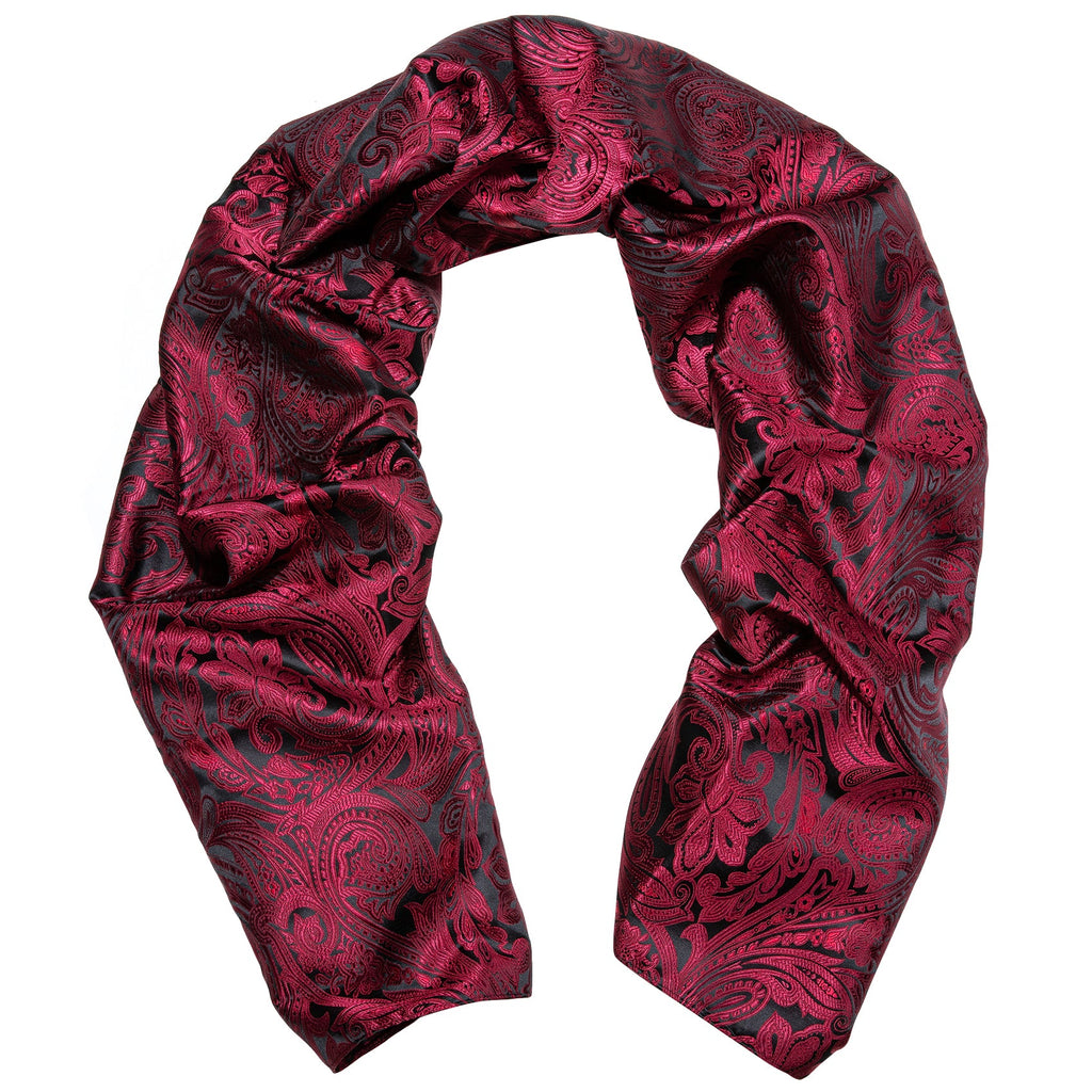 GentCrest Black Paisley Men's Scarf - Image 3