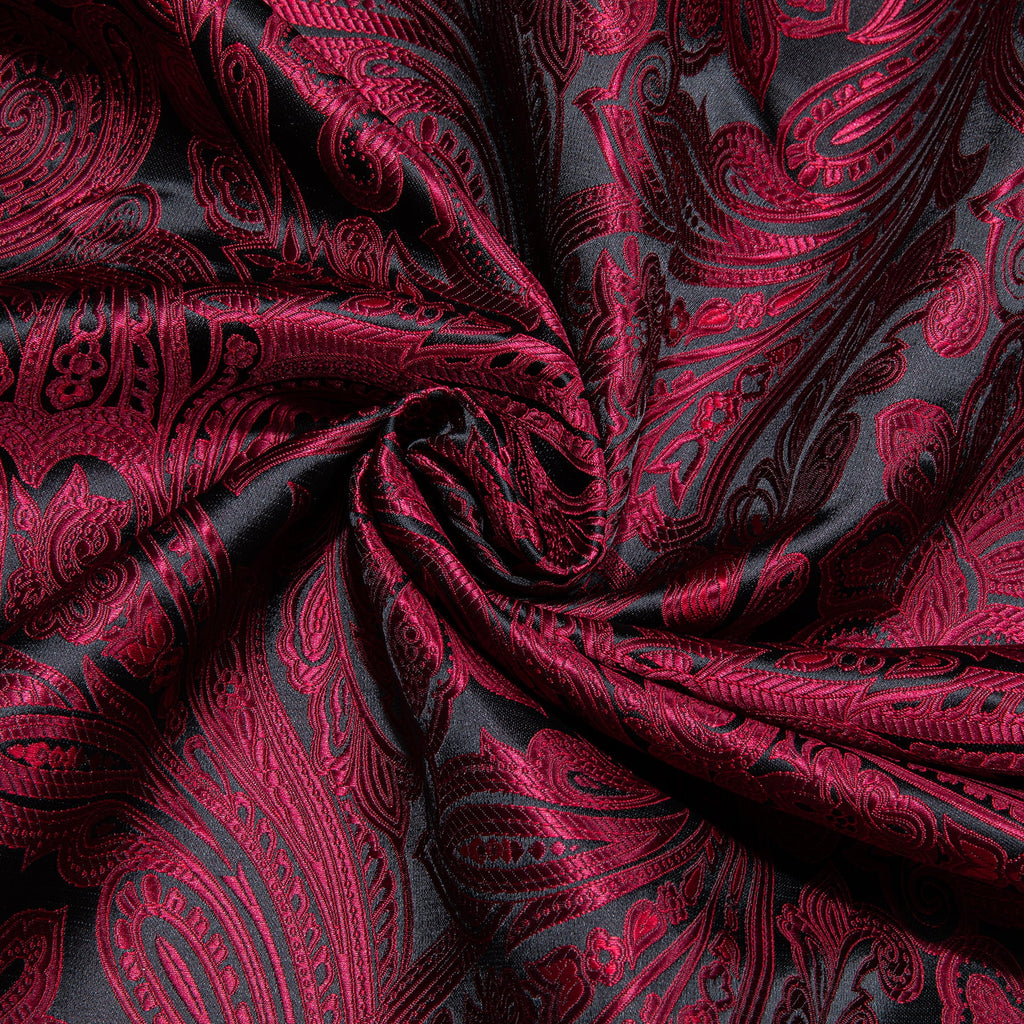 GentCrest Black Paisley Men's Scarf - Image 4