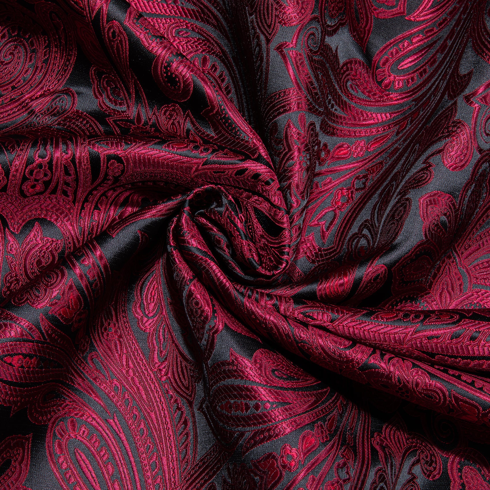 GentCrest Black Paisley Men's Scarf - Image 5