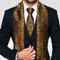 GentCrest Gold Paisley Men's Scarf - Image 1