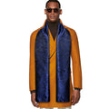 Luxury Blue Floral Silk Scarf - GentCrest