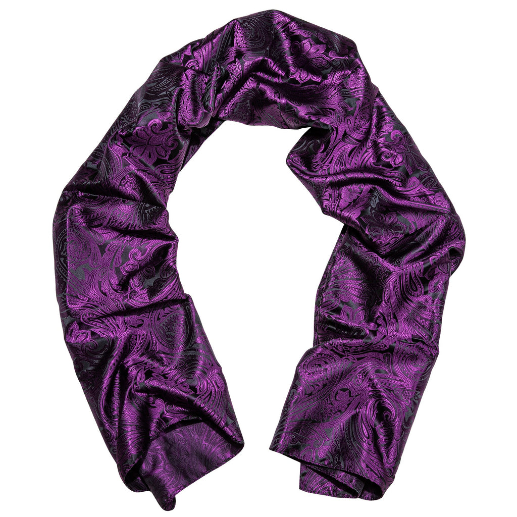 GentCrest Black Paisley Men's Scarf - Image 3