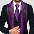 GentCrest Black Paisley Men's Scarf - Image 1