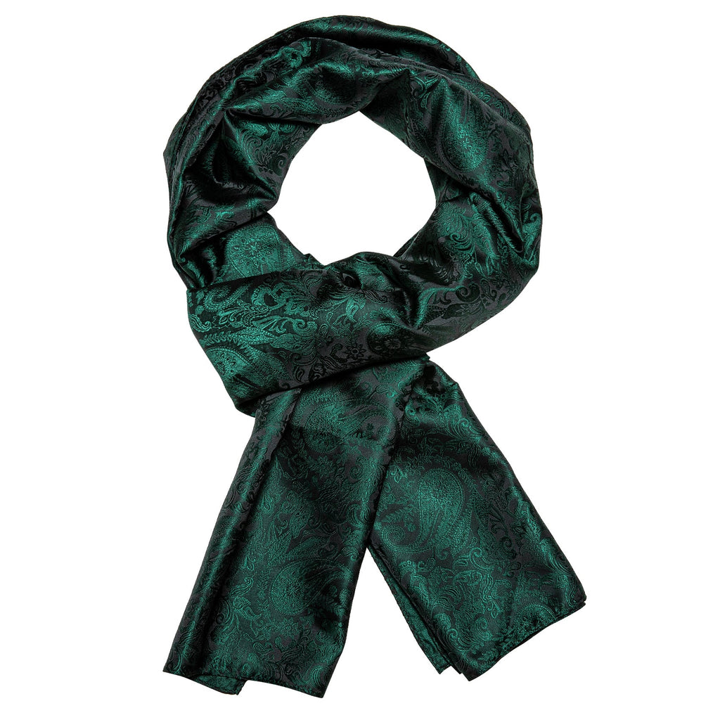GentCrest Black Paisley Men's Scarf - Image 4