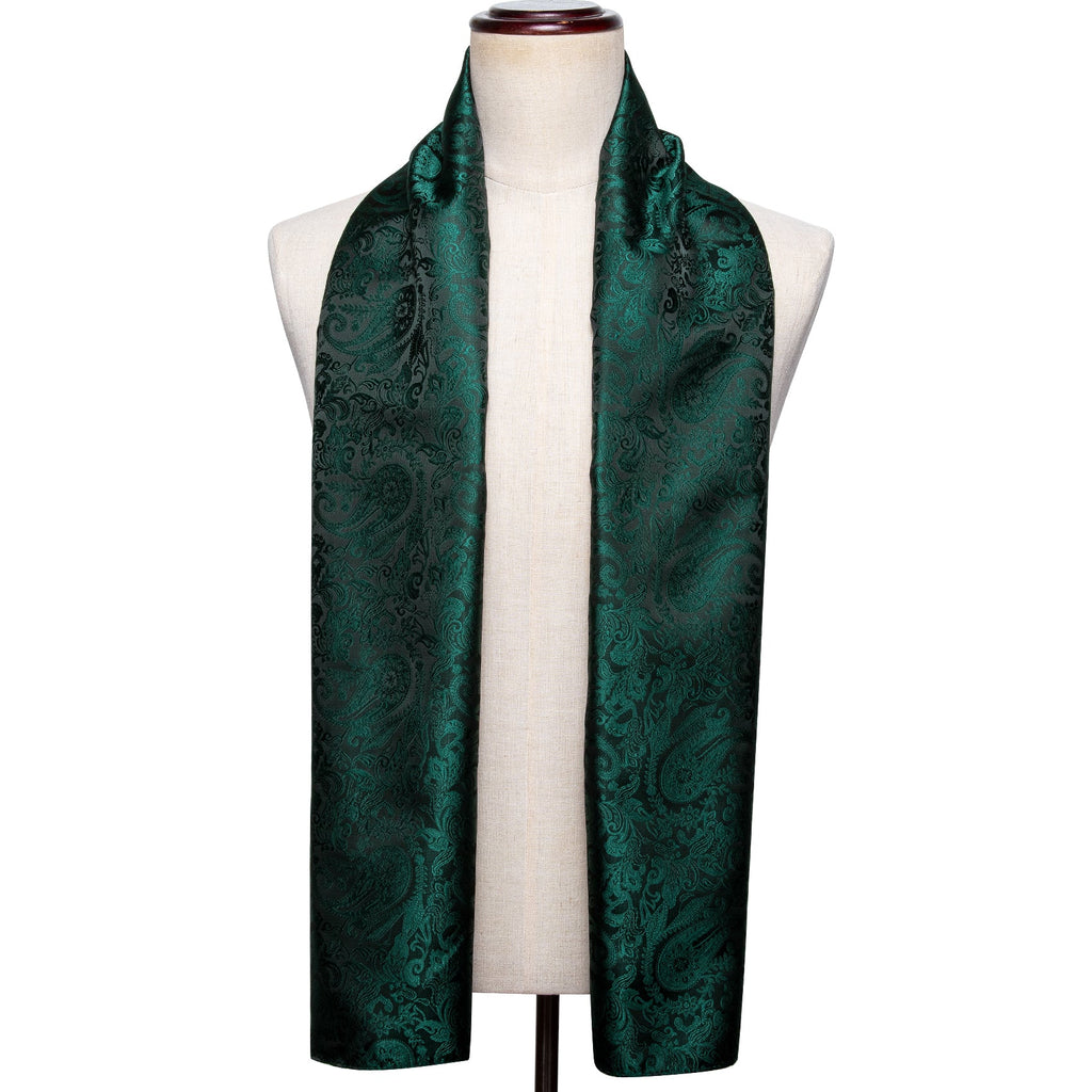 GentCrest Black Paisley Men's Scarf - Image 2