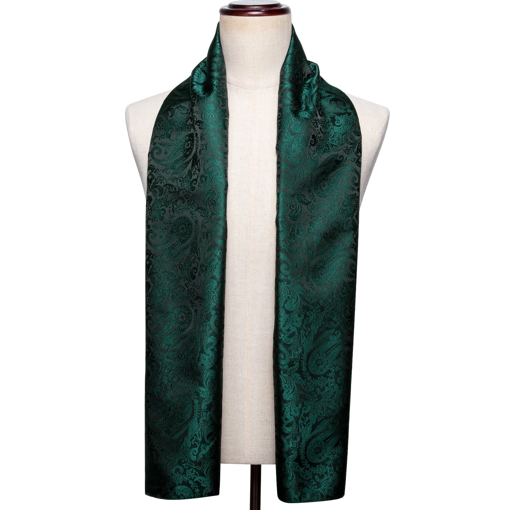 GentCrest Black Paisley Men's Scarf - Image 2