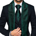 GentCrest Black Paisley Men's Scarf - Image 1