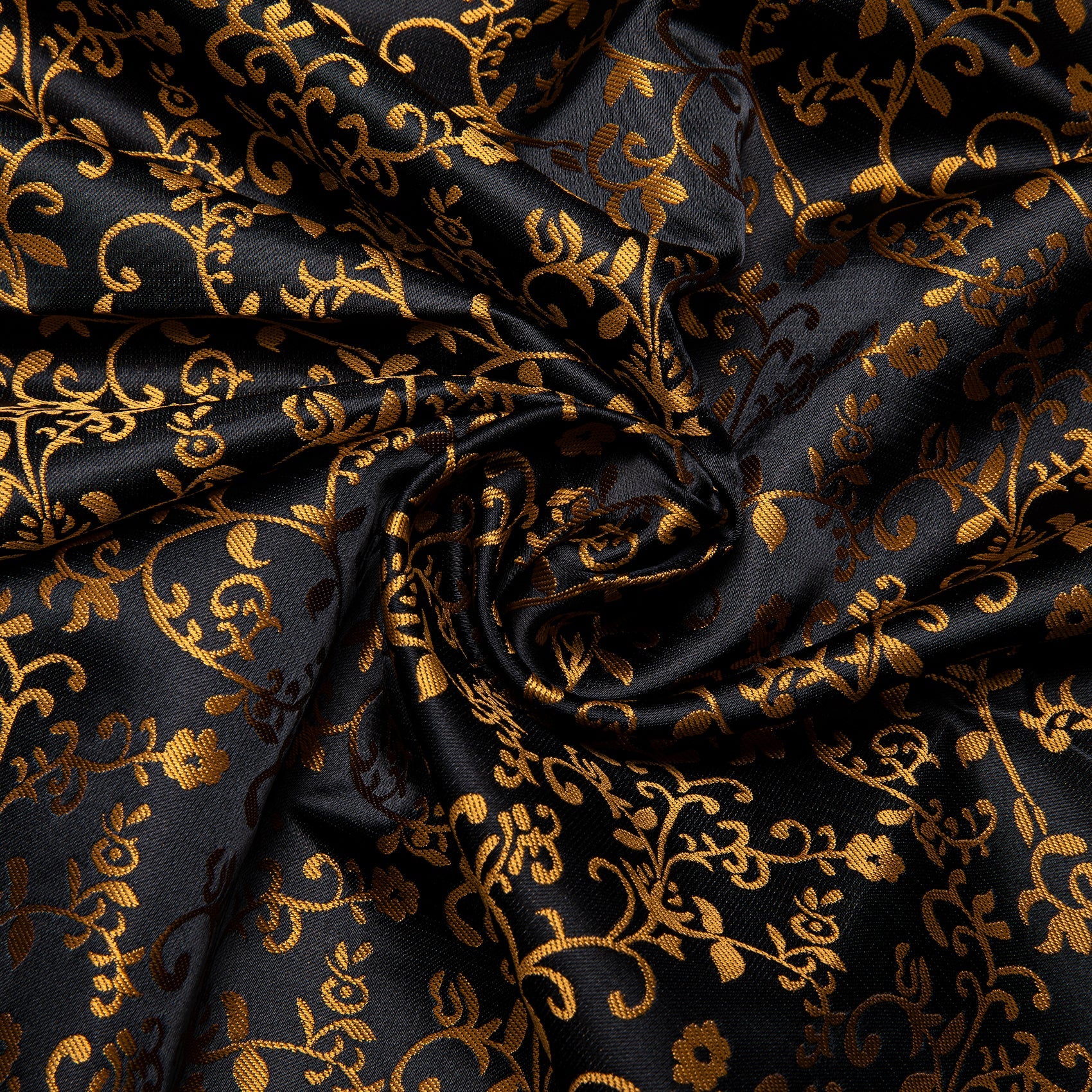 GentCrest Black Floral Men's Scarf - Image 4