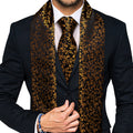 GentCrest Black Floral Men's Scarf - Image 1