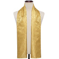 Luxury Gold Paisley Silk Scarf - GentCrest