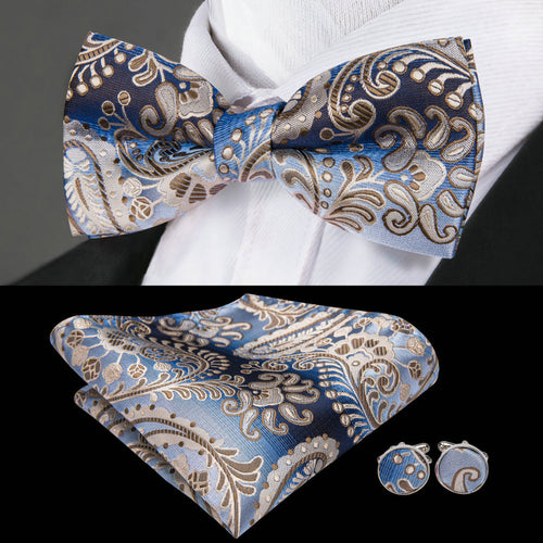 A Garden In The Rain Bow Tie Set - GentCrest