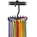 Hanging Tie Rack - Black - GentCrest