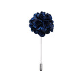 GentCrest Black Blue Floral Men's Accessories Lapel Pin