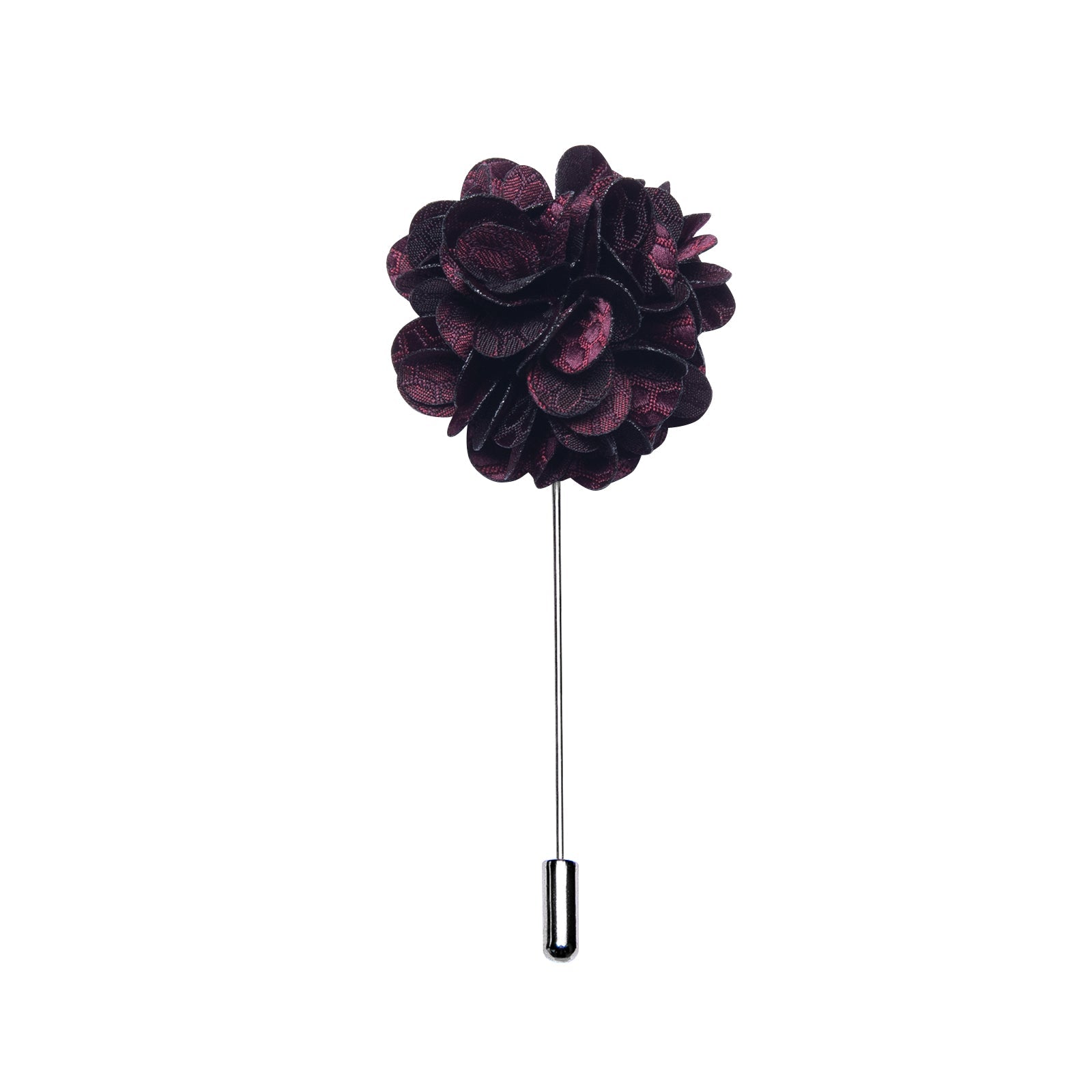 GentCrest Dark Red Floral Men's Accessories Lapel Pin