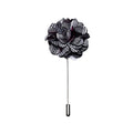 GentCrest Black White Houndstooth Red Floral Men's Accessories Lapel Pin