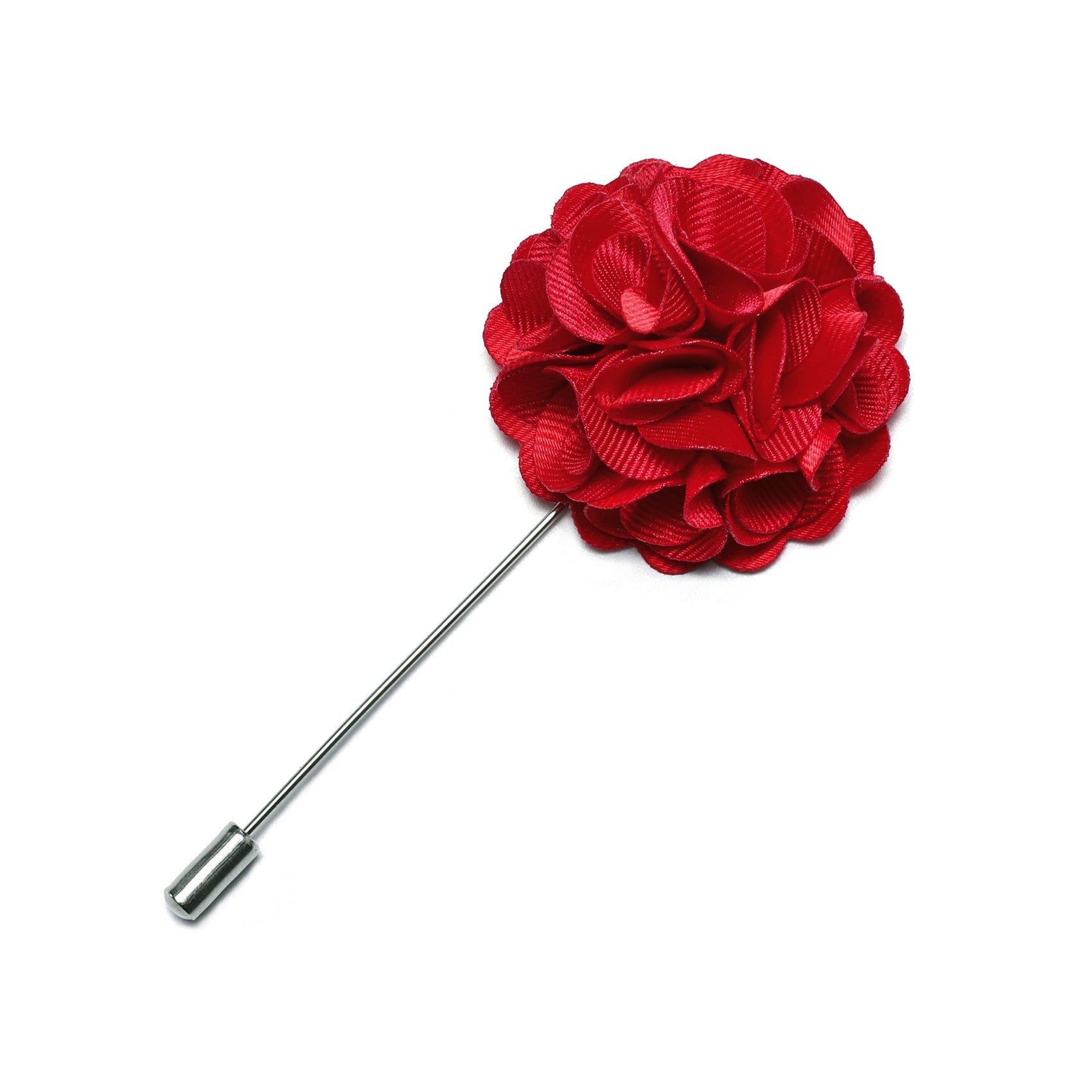Rose Red Floral Men's Accessories Lapel Pin