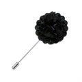 Black Floral Lapel Pin - GentCrest