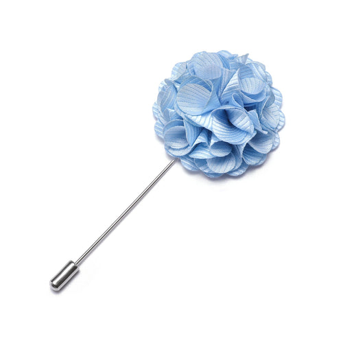 Baby Blue Floral Lapel Pin - GentCrest