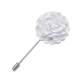 White Floral Lapel Pin - GentCrest