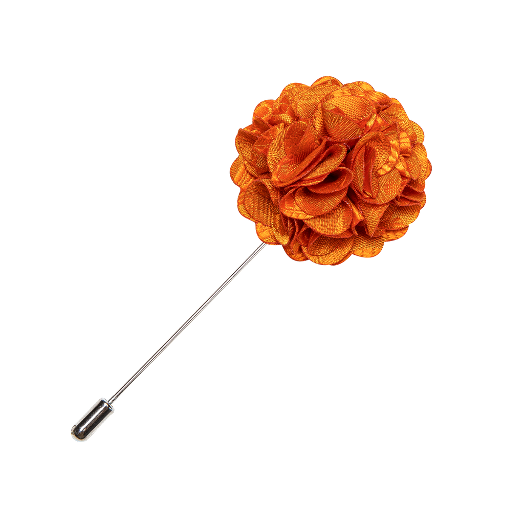 GentCrest Orange Floral Lapel Pin - Image 2