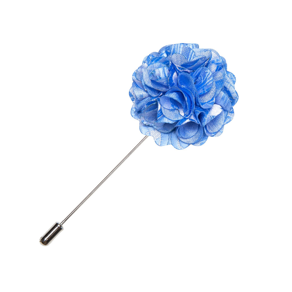 GentCrest Blue Floral Lapel Pin - Image 1