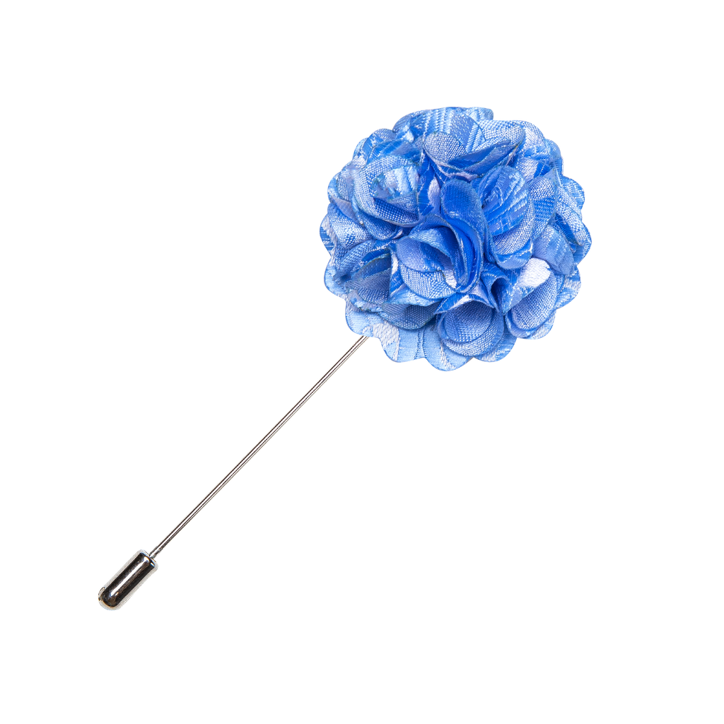 GentCrest Blue Floral Lapel Pin - Image 2