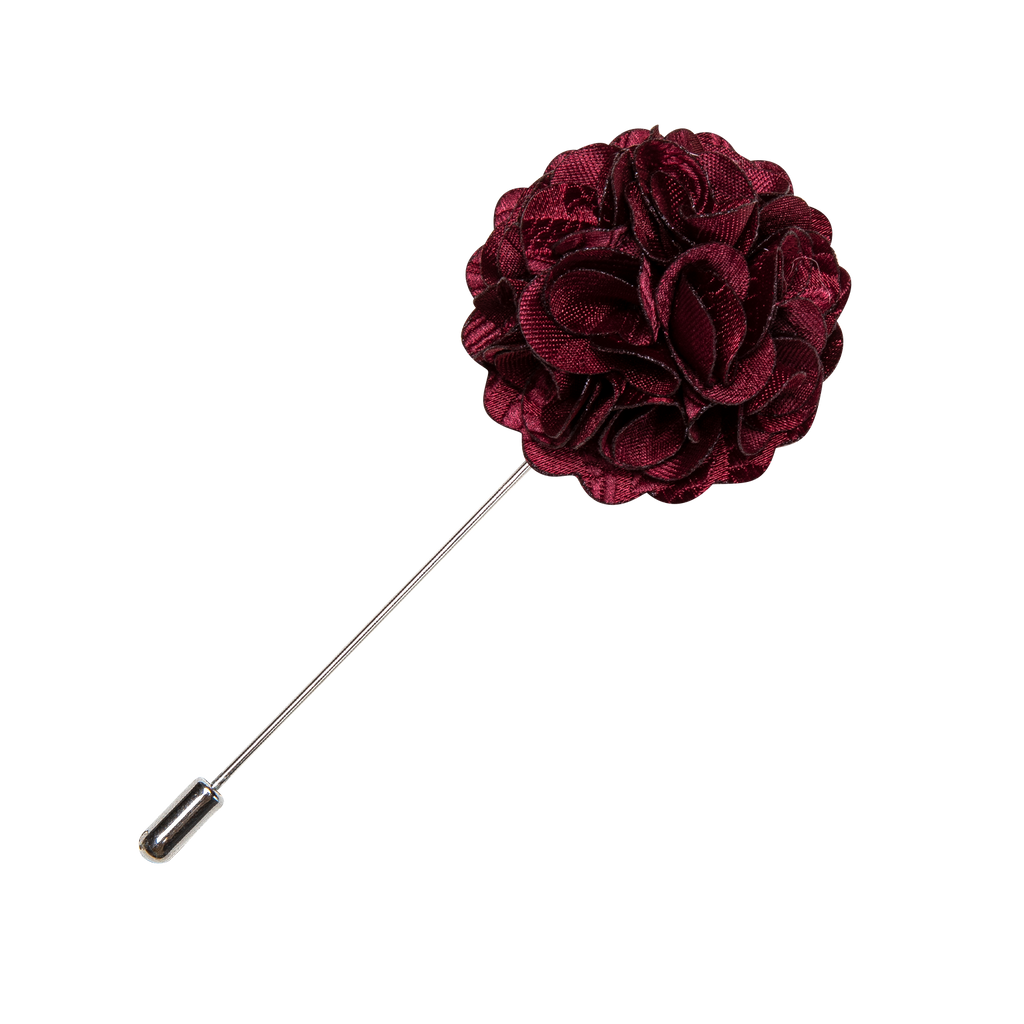 GentCrest Red Floral Lapel Pin - Image 2