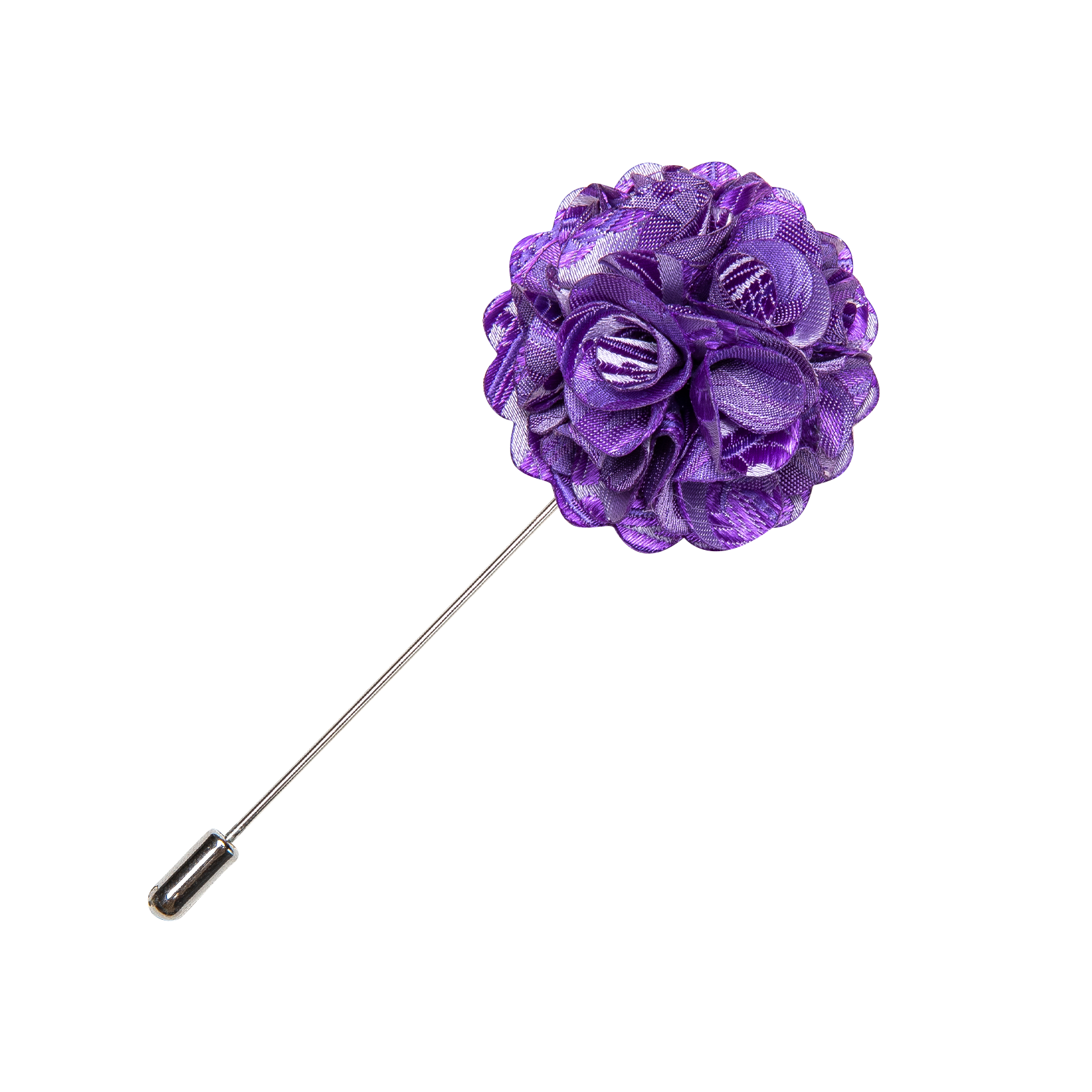 GentCrest Purple Floral Lapel Pin - Image 2