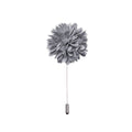 GentCrest Men's Tie Accessories Silver Grey Lapel Pin Brooch