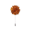 GentCrest Tie Accessories Carrot Orange Floral Lapel Pin Brooch for Men