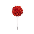 GentCrest Men's Tie Accessories Red Floral Lapel Pin Brooch