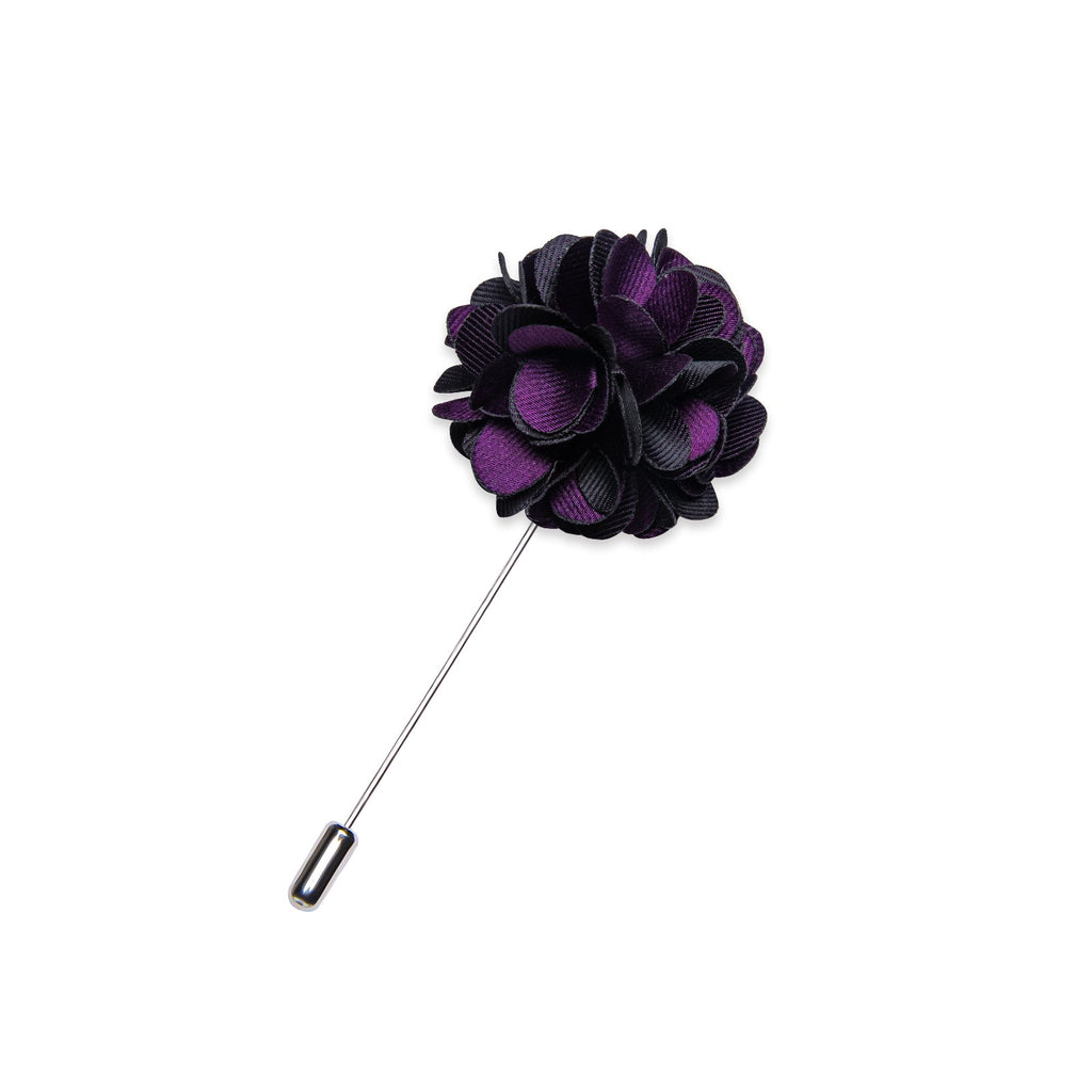 GentCrest Purple Floral Lapel Pin - Image 2