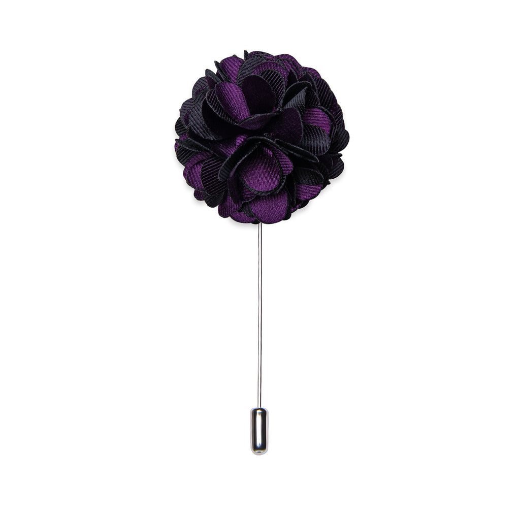 GentCrest Purple Floral Lapel Pin - Image 1