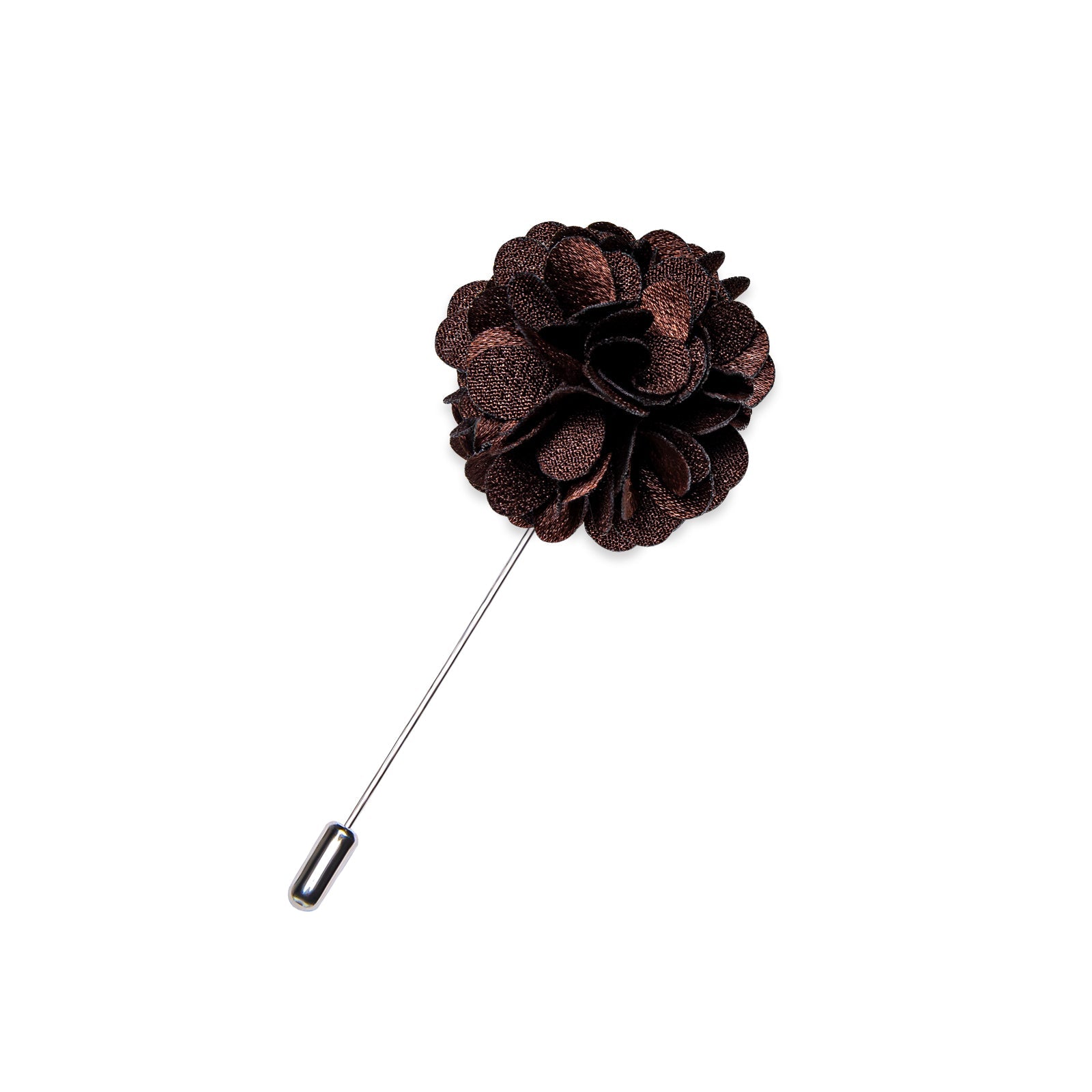 GentCrest Brown Floral Lapel Pin - Image 2
