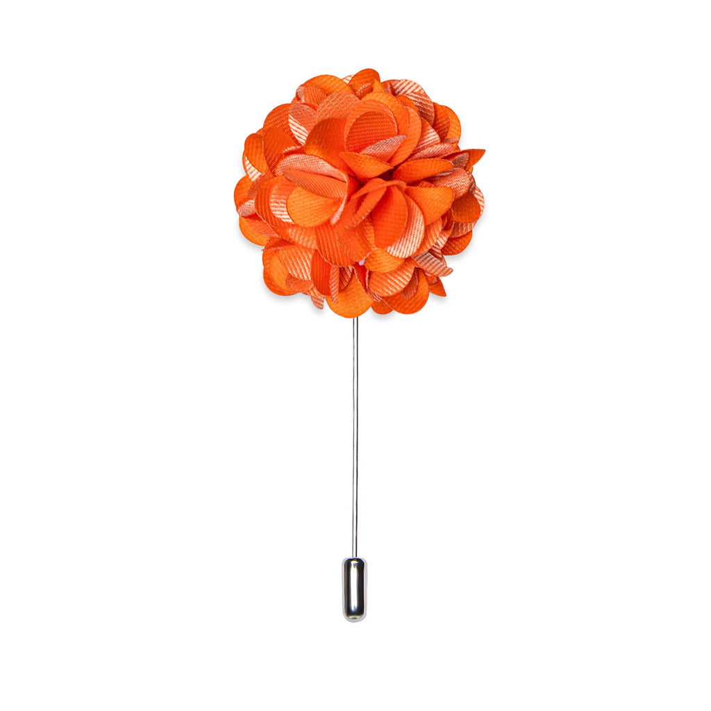 GentCrest Orange Floral Lapel Pin - Image 1