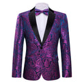 GentCrest Blue Paisley Suit - Image 1