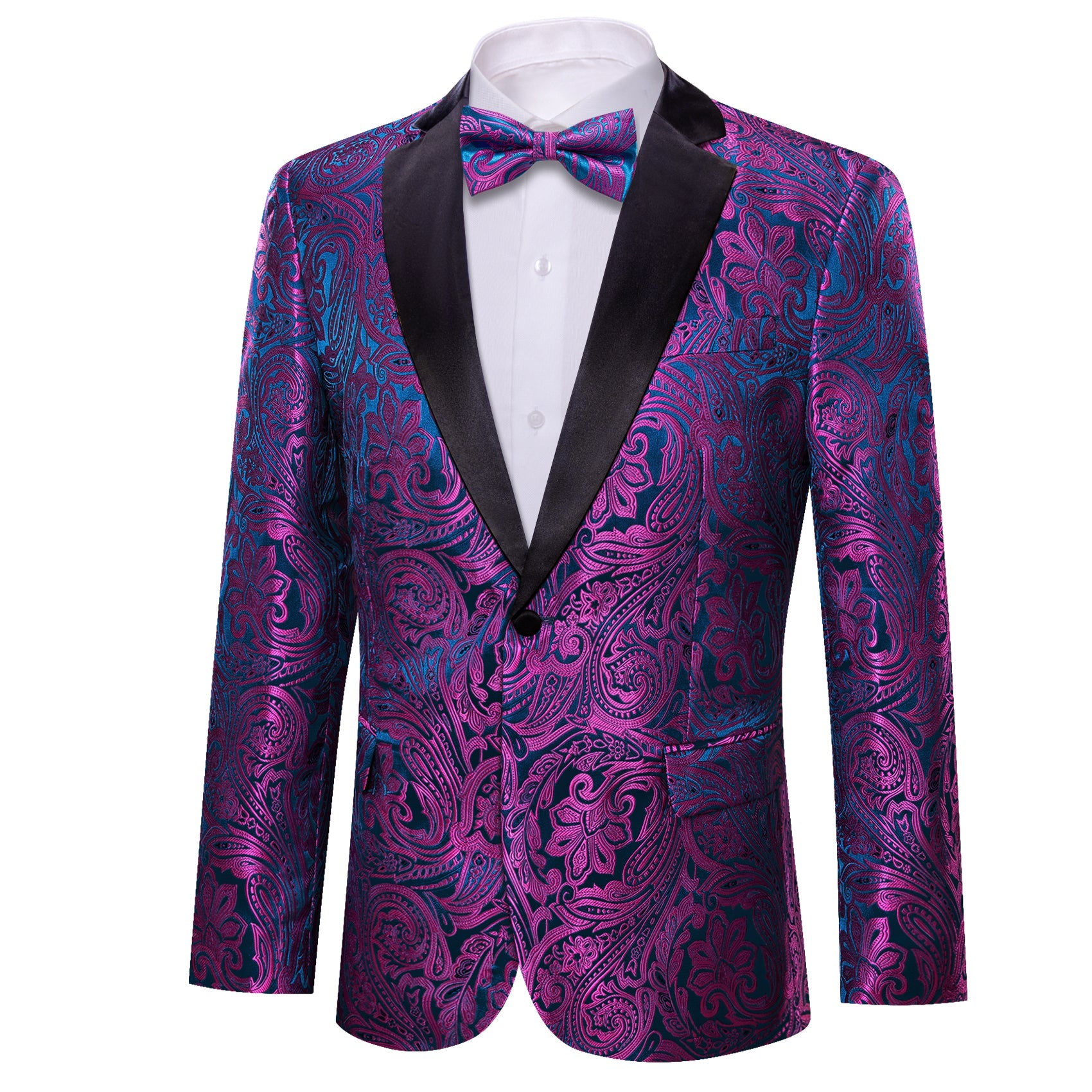 GentCrest Blue Paisley Suit - Image 2