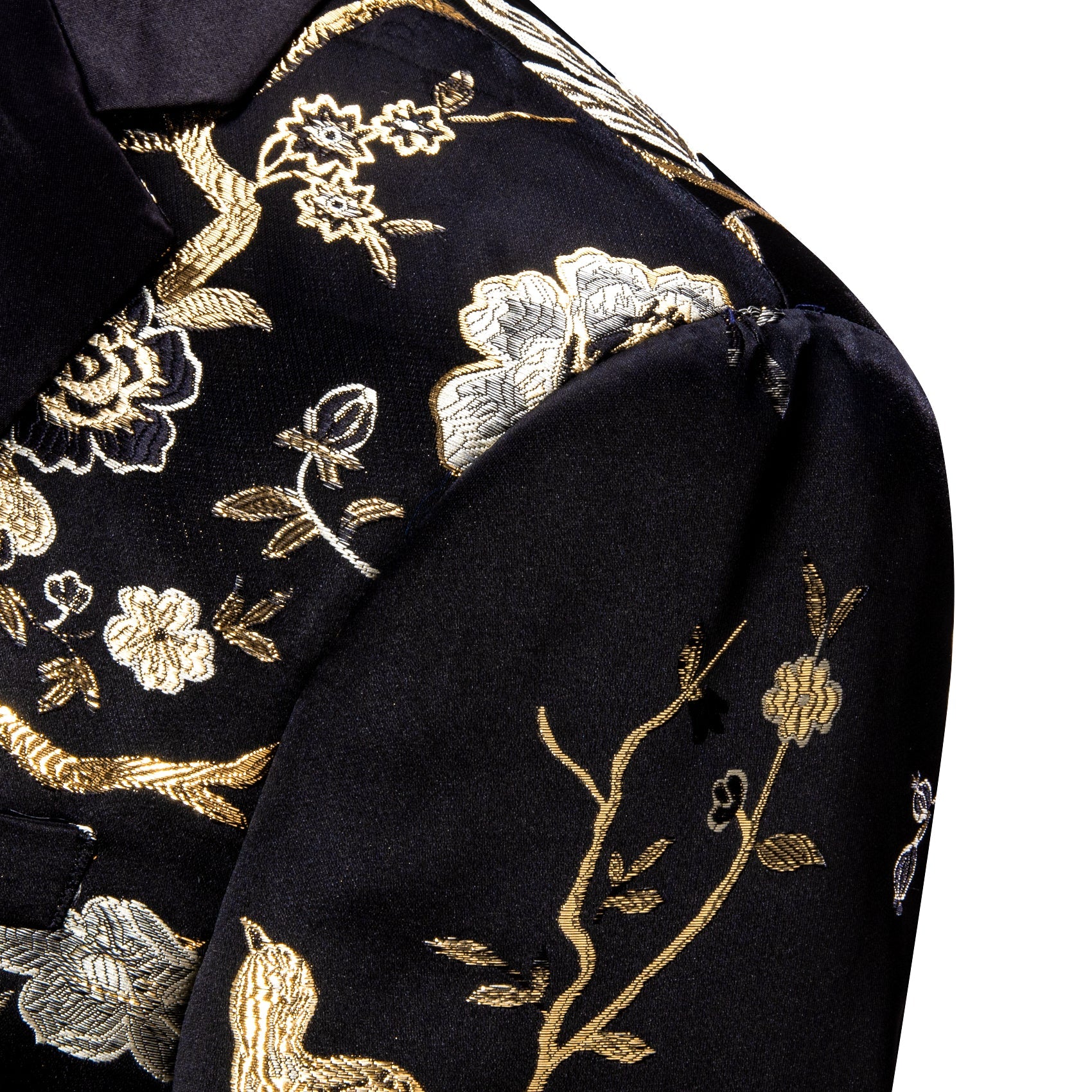 GentCrest Black Floral Suit - Image 5
