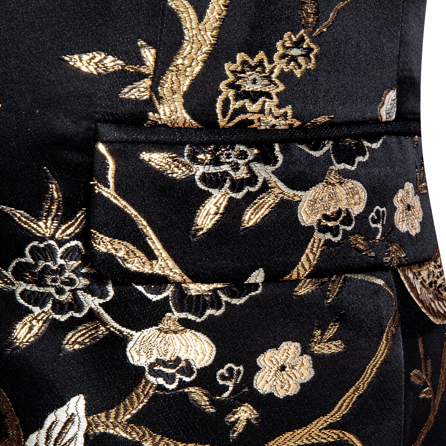 GentCrest Black Floral Suit - Image 7