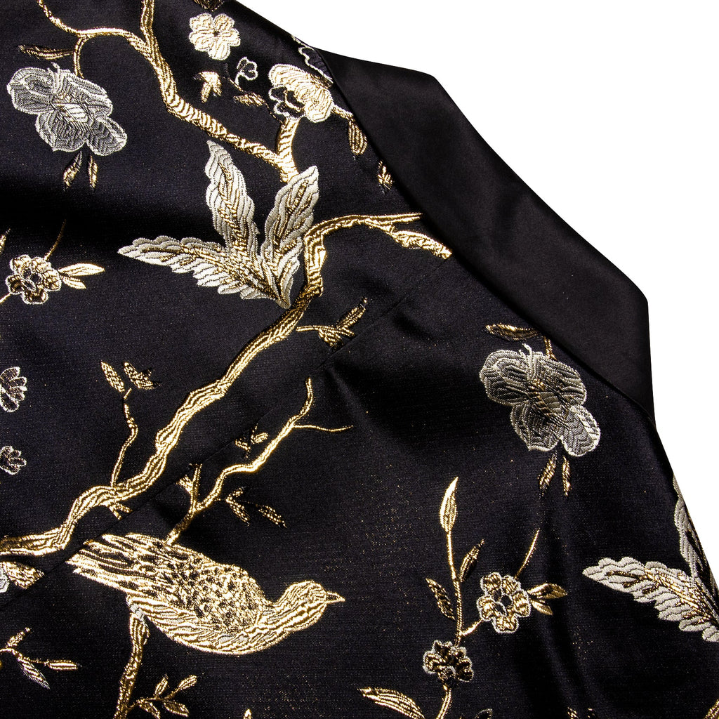 GentCrest Black Floral Suit - Image 8