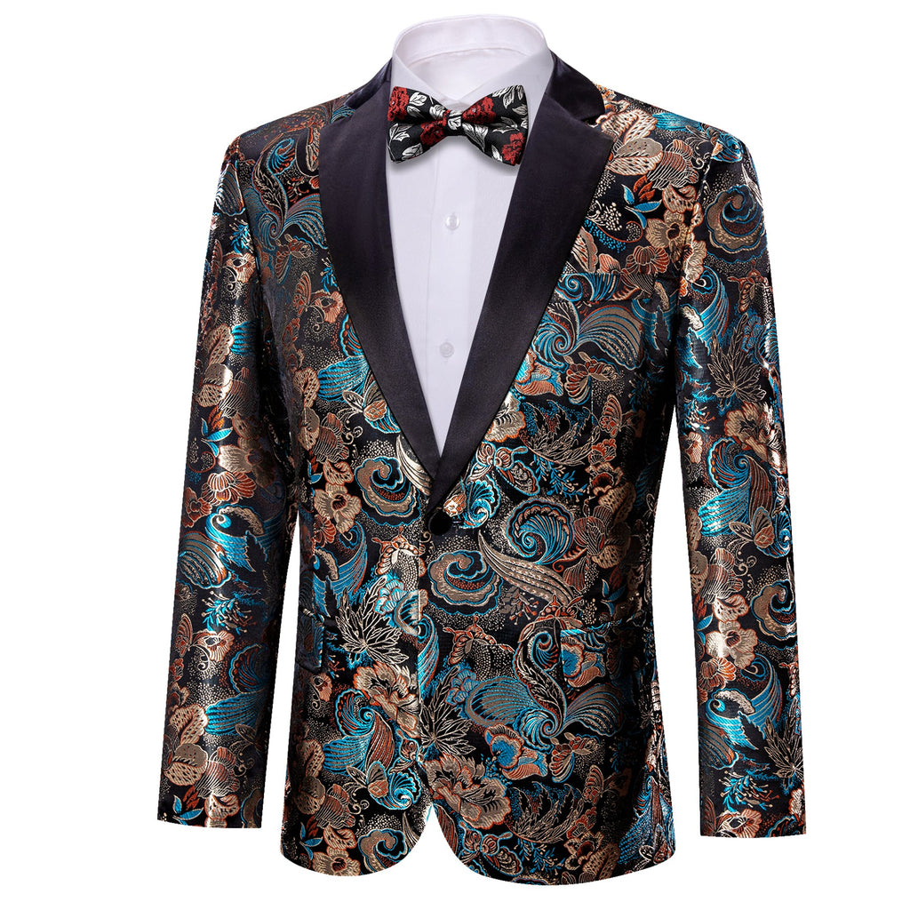 GentCrest Blue Floral Suit - Image 2