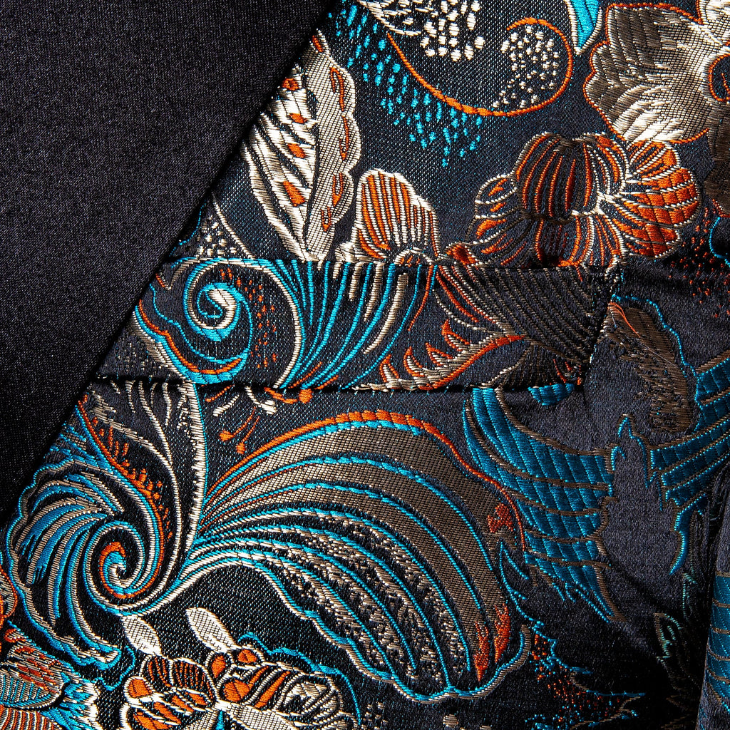 GentCrest Blue Floral Suit - Image 6