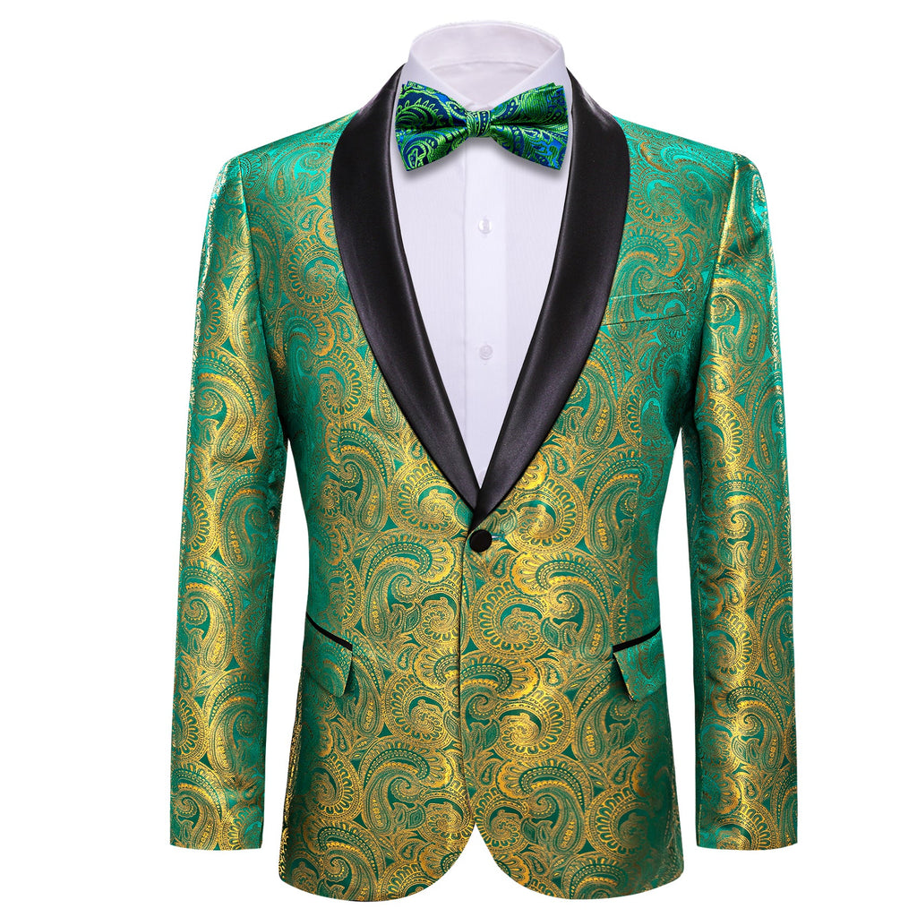 GentCrest Green Paisley Suit - Image 1