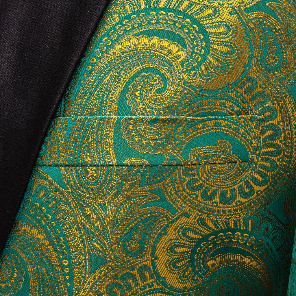 GentCrest Green Paisley Suit - Image 6